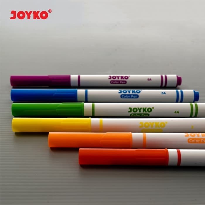 

kaligrafi-perlengkapan- color pen joyko 12 warna clp-04 (pena warna ) joyko clp-04 set 12