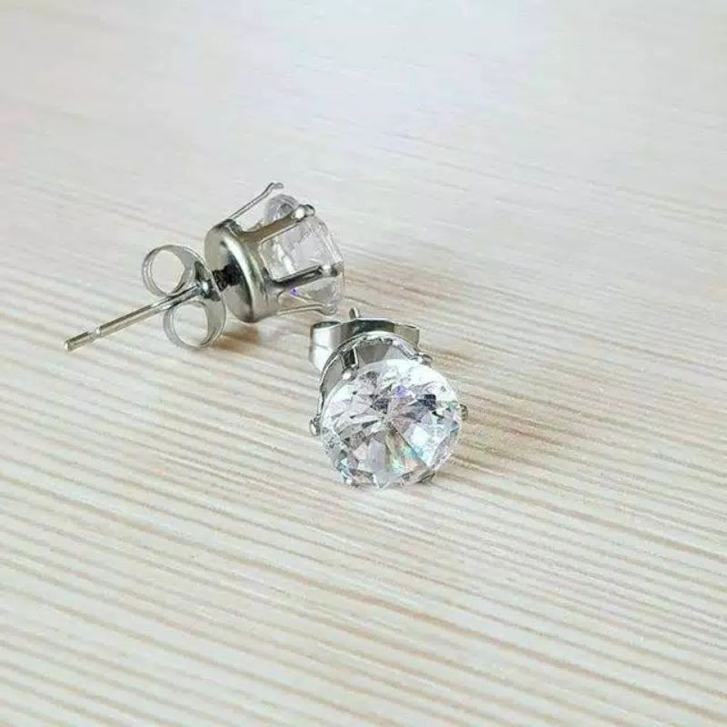 ANTING TITANIUM MODEL TUSUK WARNA SILVER