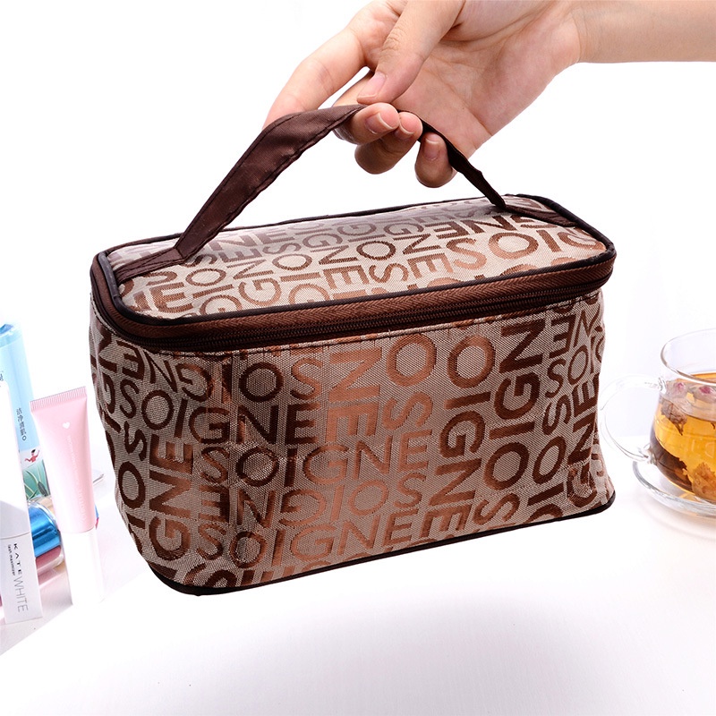 Tas Kosmetik Travel Wanita Motif Huruf U98