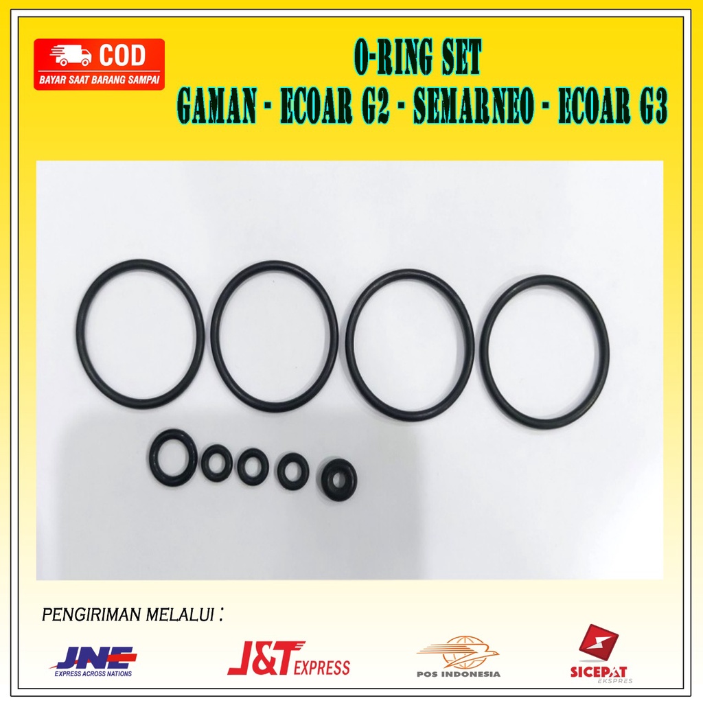 O-ring set Gaman - Ecoar G3 - Semar neo - Ecoar G2