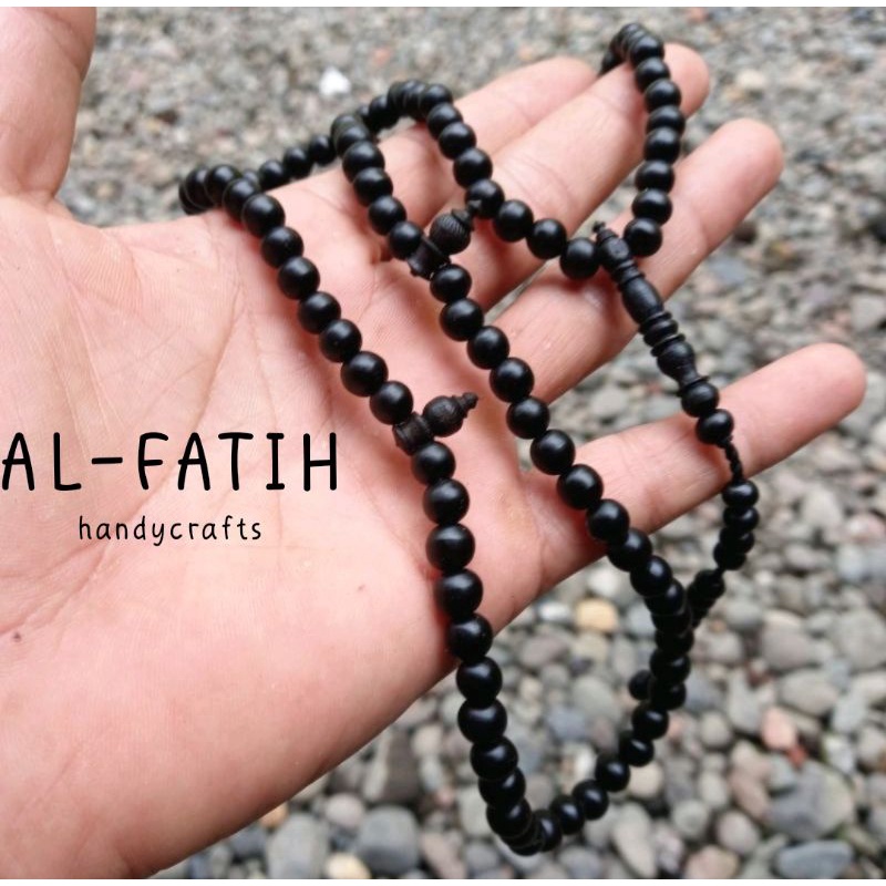 Tasbih galih kelor hitam 6mm tasbih kayu kelor hitam asli tasbeh kelor hitam souvenir tasbih murah