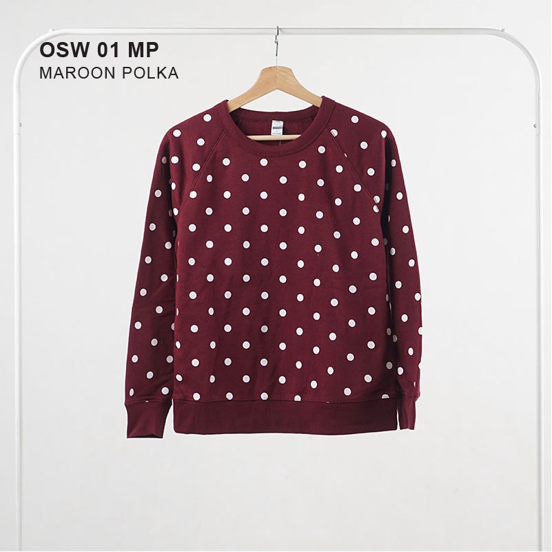 Sweatshirt Wanita- Fleece Relaxed Sweatshirt [OSW 01 GAB 2]-6