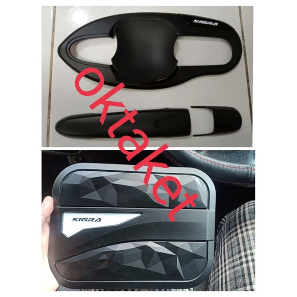 Paket outer dan handle pegangan pintu/ tank cover mobil Calya/ Sigra