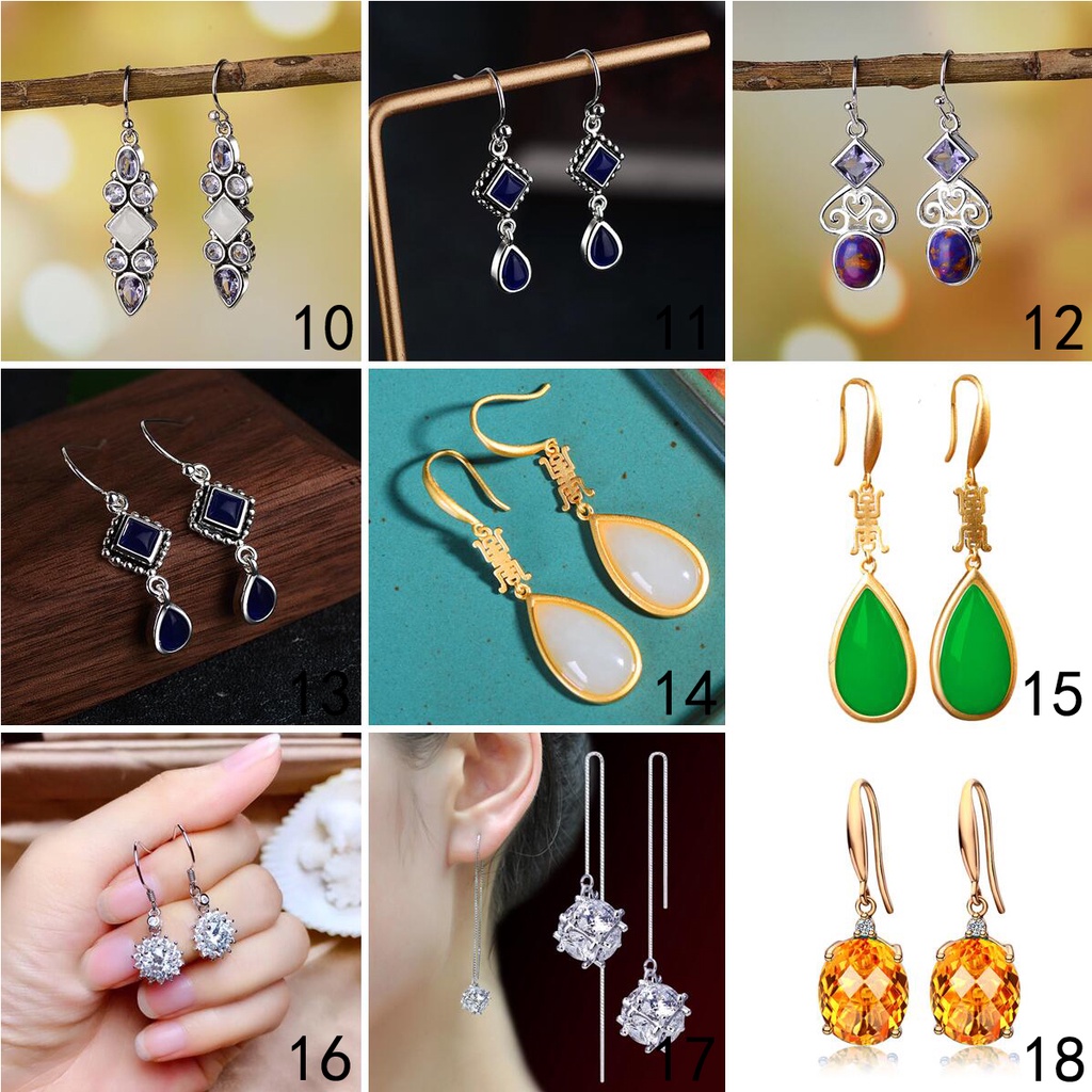 925 anting-anting perak murni, Busana sederhana, Anting-Anting wanita, Perhiasan Fashion Korea, Aksesoris telinga ED015