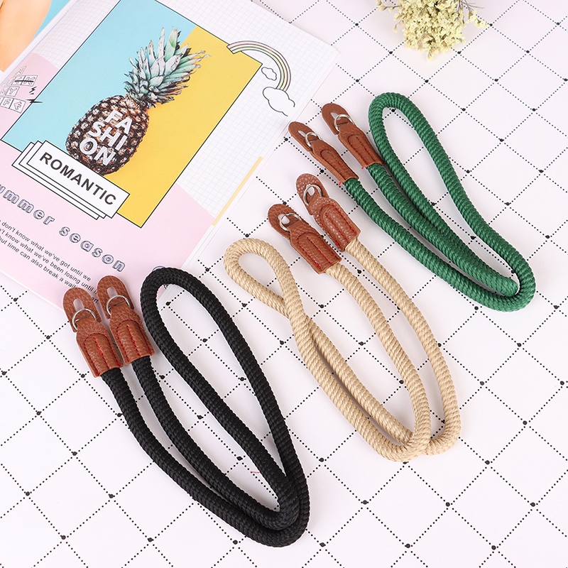 1pc Strap Leher / Bahu Kamera Bahan Katun + Kulit Gaya Vintage