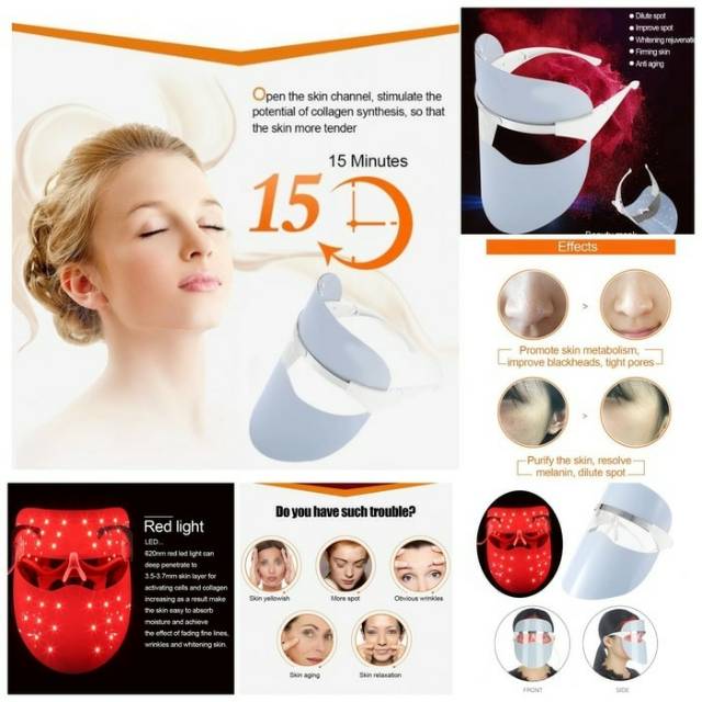 Led beauty mask topeng pdt mask