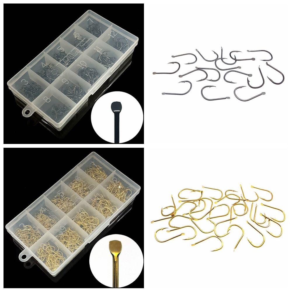 Preva 500pcs Fishhooks 3-12# Kit Ikan Acces Pancing Stainless/Ikan Gurame/Air Tawar