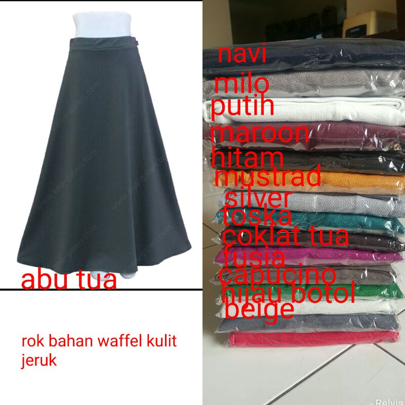 Rok wafel premium kulit jeruk (Relvia by Devino)