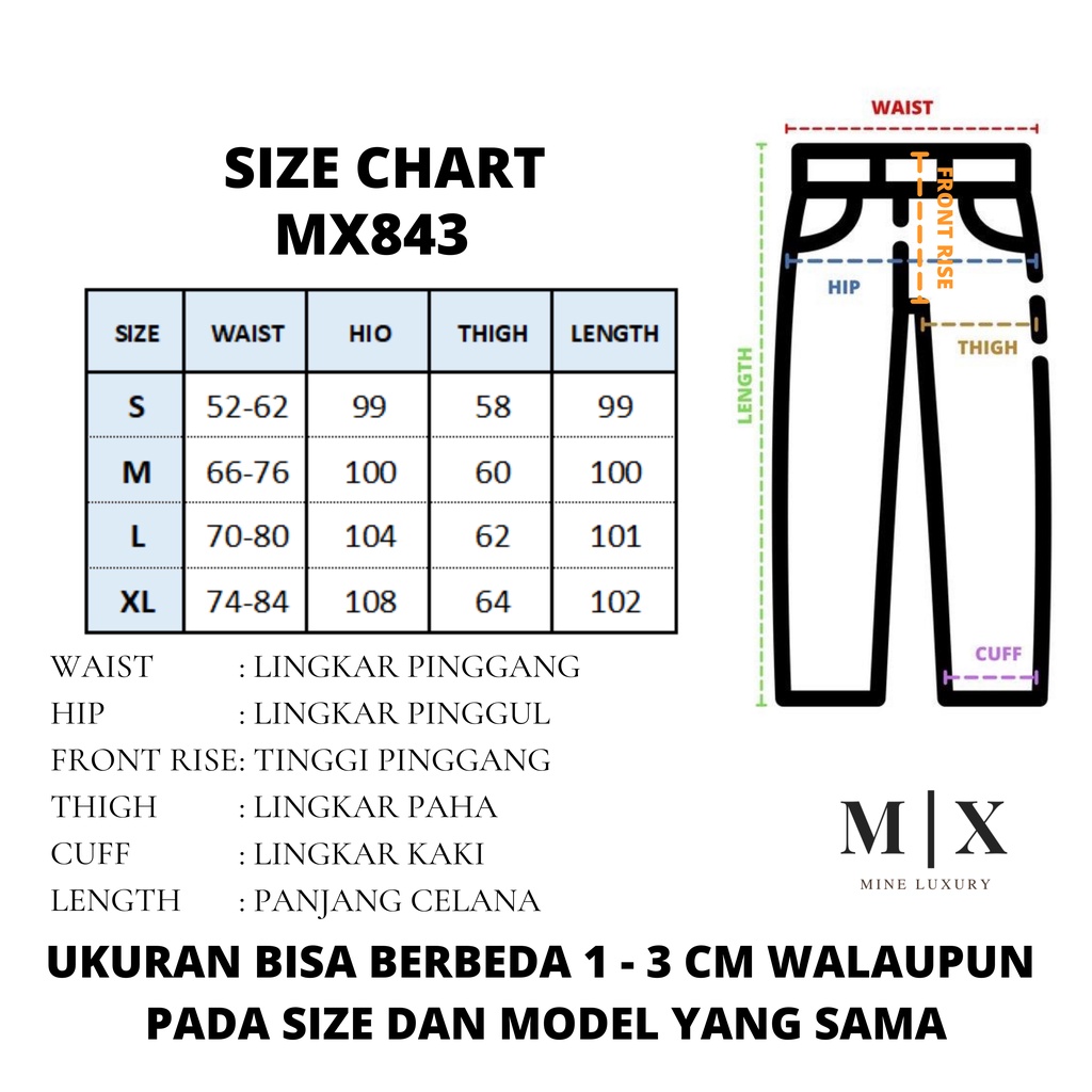 RIPPED JEANS IMPORT HIGHWAIST CELANA PANTS WHITE DENIM HW WANITA CEWEK BAGGY SOBEK MX843