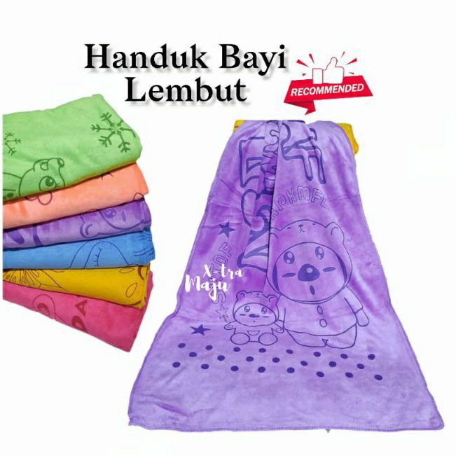 Handuk Baby Uk.70x140cm Print Lembut Halus Bagus Handuk Murah - GROSIR