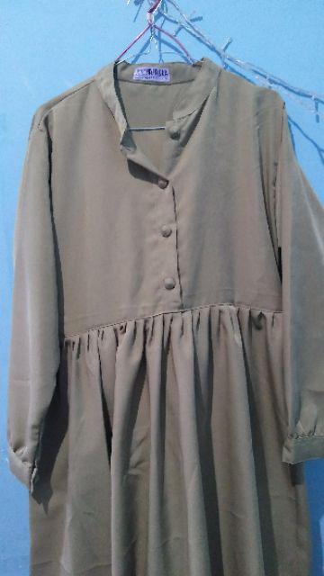 Seragam Gamis Pemda PNS PDH Khaki Muda Bahan Tessa Diomand Seragam Gamis Pemda PNS PDH Khaki Muda Bahan Tessa Diomand