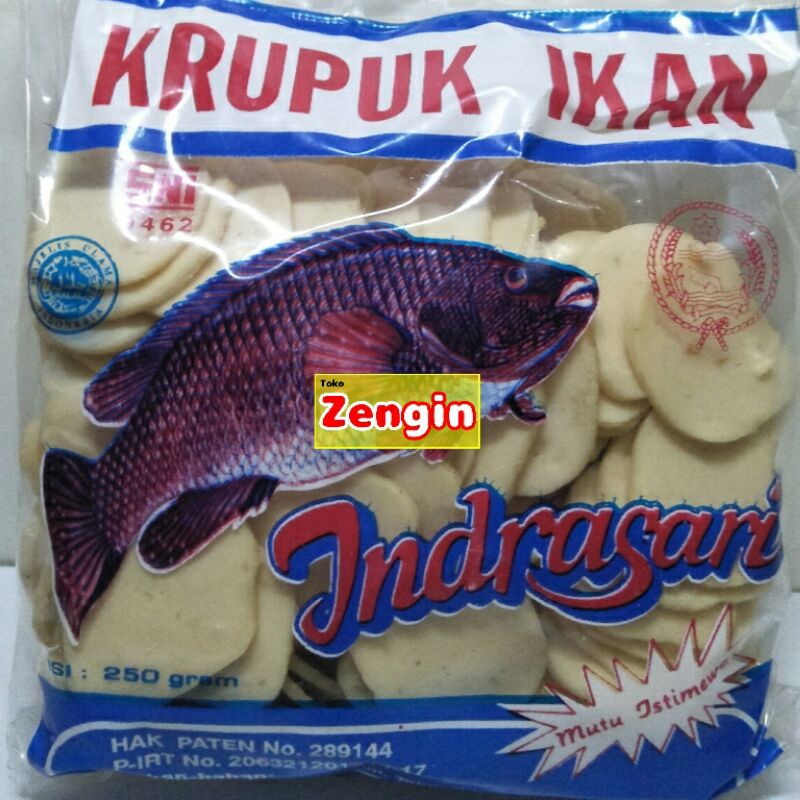 

Krupuk Ikan Kancing (Istimewa) cap Indrasari 250gr