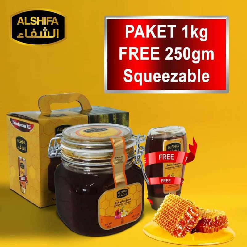 

Paket Promo Madu Al Shifa 1kg FREE 250 gr Squeeze