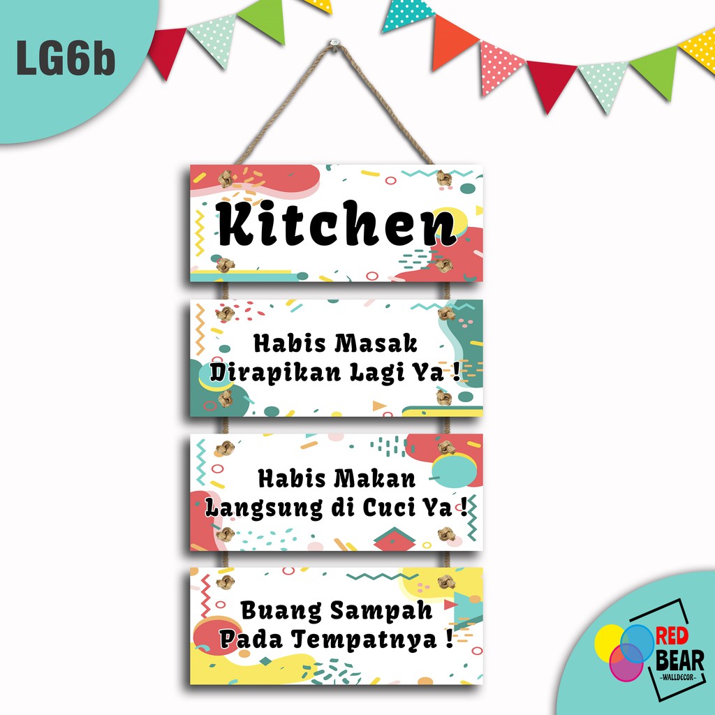 Red Bear Walldecor Gantungan Kitchen 4 Susun Hiasan Dinding Pajangan Dinding Lg6 Shopee Indonesia