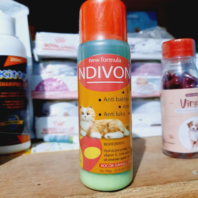 ndivon shampo 5 in 1 100ml  anti jamur,bateri,kutu anti luka anti minyak