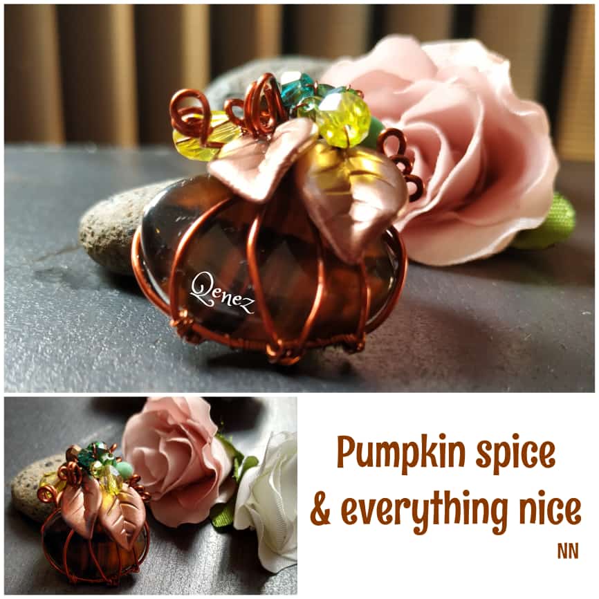 SALE PROMO... Brooch (WB-33) Pin Bros Batu Kristal Cantik Manis Unik Handmade Labu Pumpkin Halloween