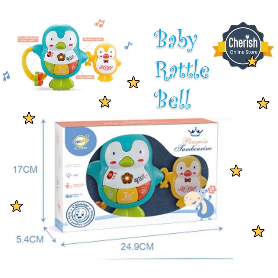 Mainan Bayi PENGUIN RATTLE BELL - Mainan Kerincingan Bayi Musik