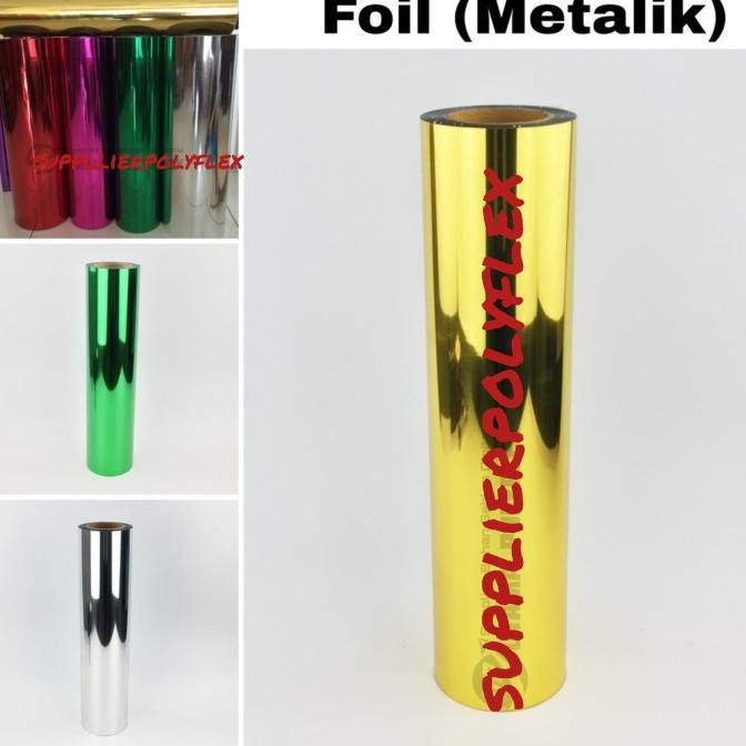 

Polyflex Foil Termurah / Metallic / Poliflex PET Metelik / Polyflek limspoly48 Ayo Beli