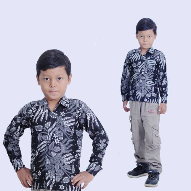 Kemeja Batik Anak - batik anak - baju batik anak laki laki umur 2-12 tahun hem batik anak pendek