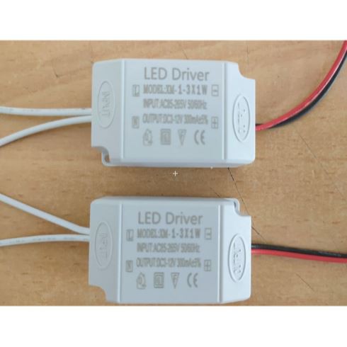 LED Driver 1-3*1 Watt Casing Plastik