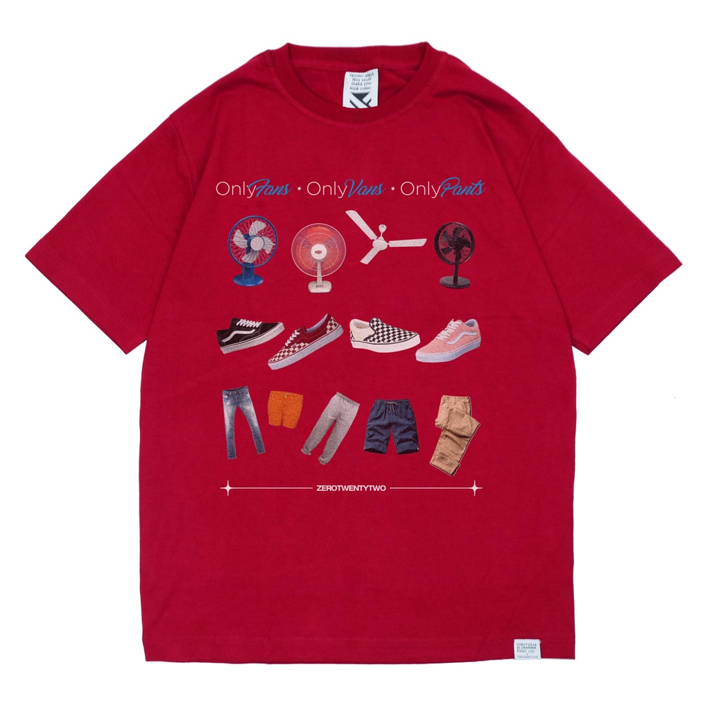 Zerotwentytwo T-Shirt Only Fans Only Pants Only Vans Red