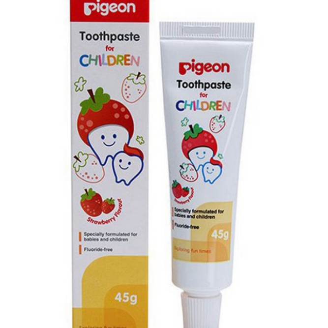 Pasta Gigi Anak bayi PIGEON Toothpaste Strawberry 45 Gram