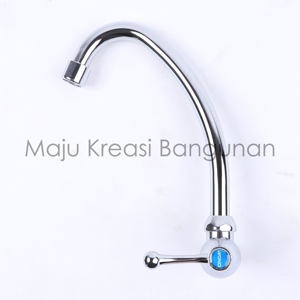 Kran Angsa ONDA V 638 F Keran Cuci Piring Dapur Kitchen Sink Tembok V638F Wastafel Tap