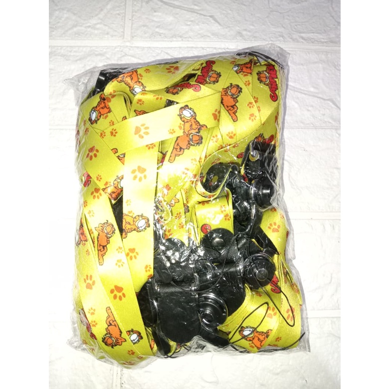 [ISI 25PCS] GROSIRAN TALI GANTUNGAN MOTIF DORAEMON &amp; GARFIELD TERMURAH HIGH QUALITY