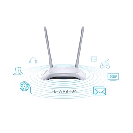 TP-LINK TL-WR840N 300Mbps Wireless N Router WIFI 2.4GHz 2 Antena Tplink