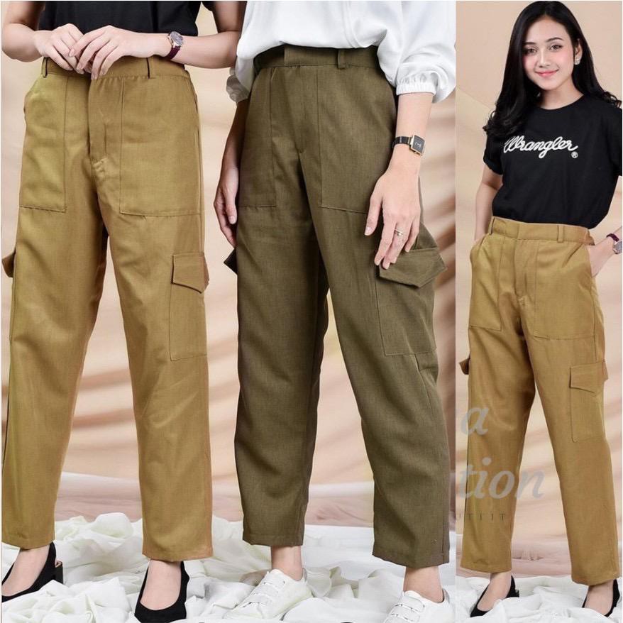 CLOWNY PANTS CELANA CARGO AMERICAN DRILL PUSATGROSIR_SOLO/ CELANA CARGO KAIN