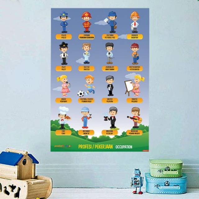 Poster Belajar Profesi Tipe 03