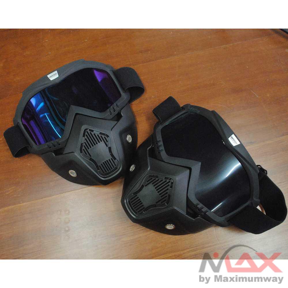 Motor sepada cross country anti batu kerikil debu Retro Windproof Kacamata Goggles Mask