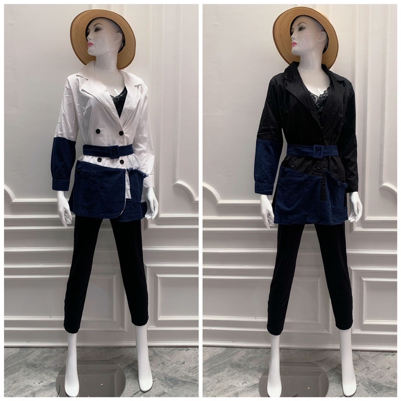 BLAZER JEANS RAWIS MIX KATUN FREE BELT
