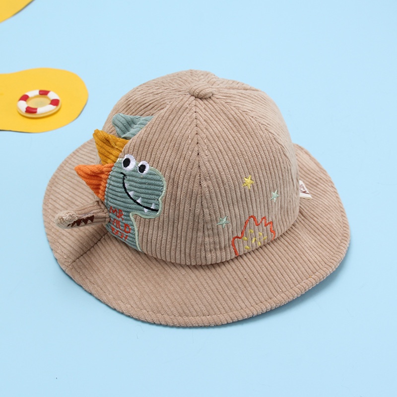 Topi Bucket Bayi Topi Anak Bayi Import Victori Fashion Baby Bucket Hat-Bond Beige