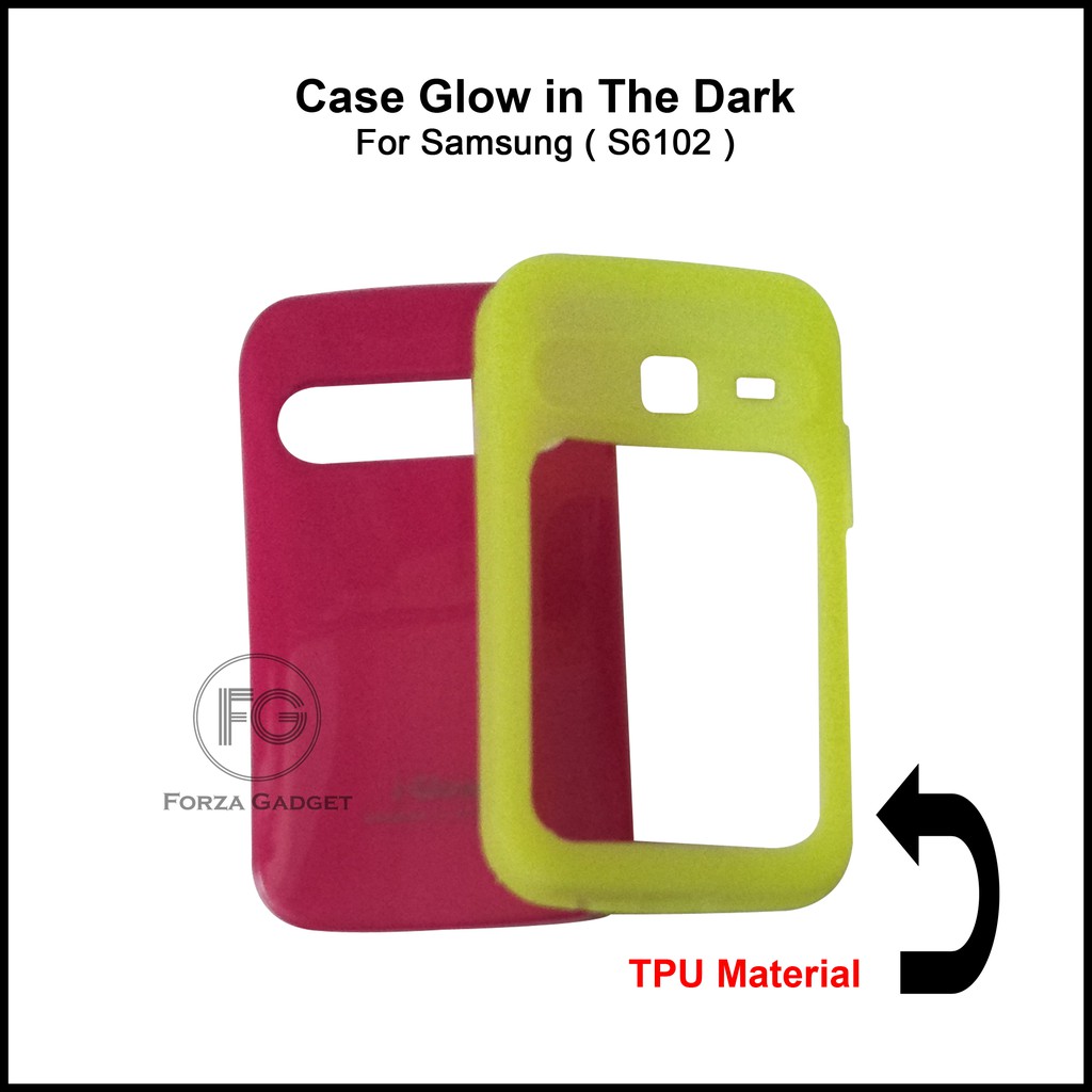 Case i-Glow for Samsung Galaxy Young Duos S6102 (Glow in The Dark)