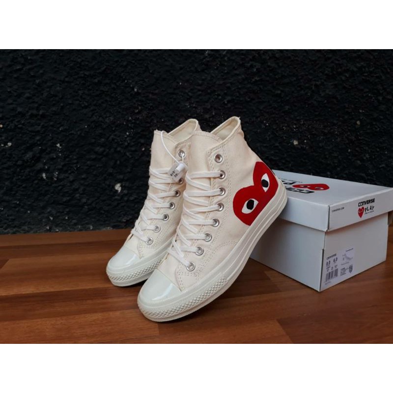 CONVERSE 70S HI CDG PLAY MULTI HEART WHITE