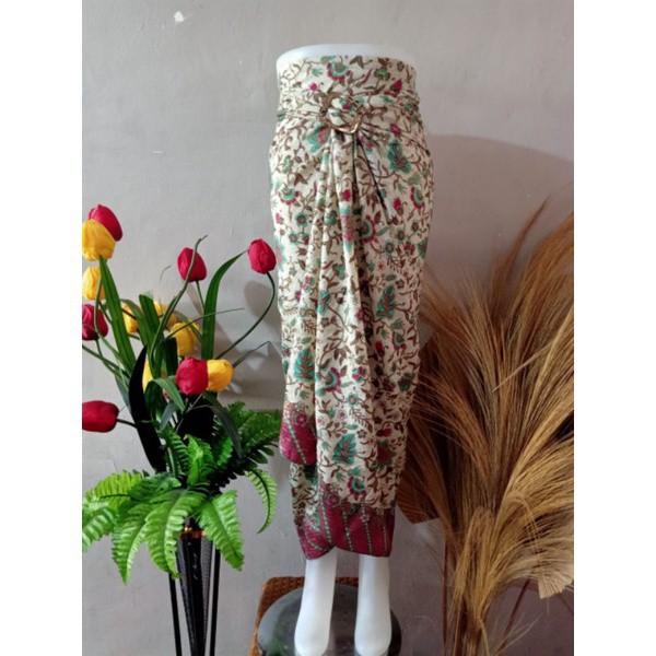 ROK LILIT INSTAN JEIVA REMPEL MAXI BATIK WANITA / ROK BAWAHAN KEBAYA / ROK LILIT BATIK WANITA-tanjung hijau