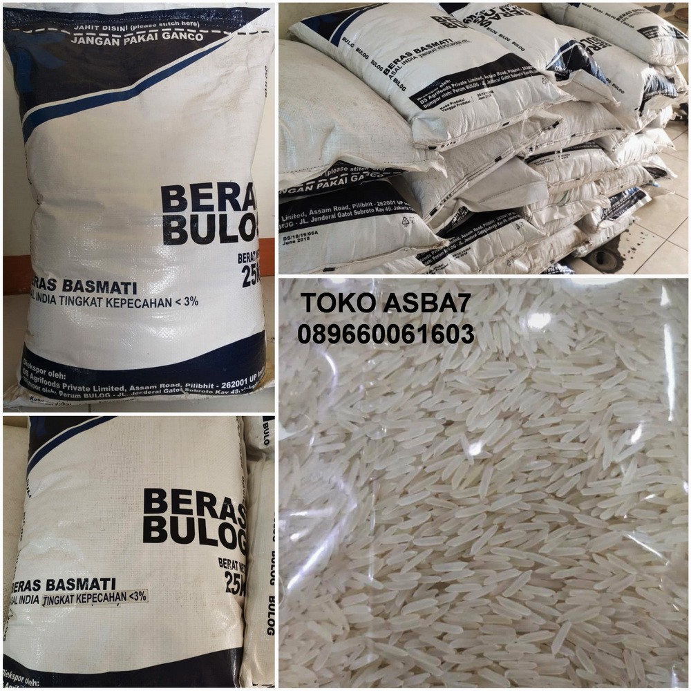 Beras Bulog Basmati 25kg Indonesia