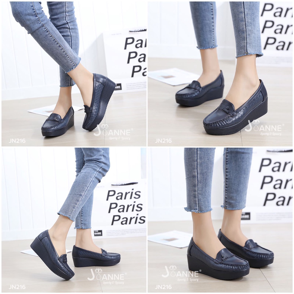 JOANNE SEPATU WANITA WEDGES SHOES #JN216 ORIGINAL