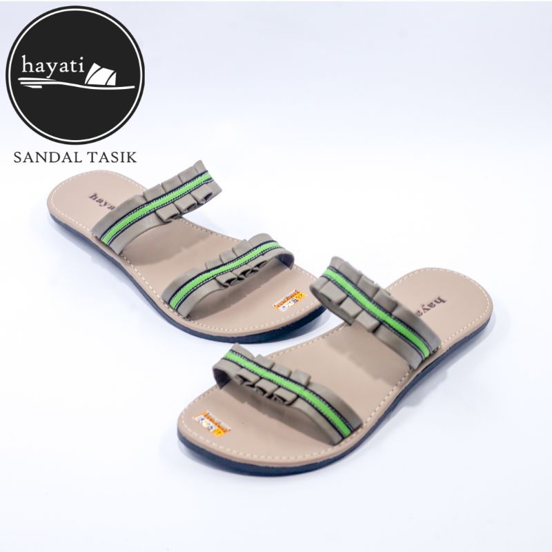 Sendal wanita anti slip Sendal flat Wanita Sendal Hayati sandal Teplek Wanita Sandal Slop Wanita San