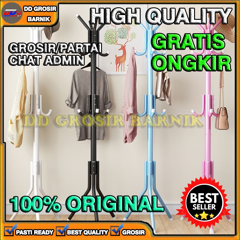 [DGB] STAND HANGER GANTUNGAN BERDIRI BAJU TOPI TAS JAKET SERBAGUNA MULTIFUNGSI