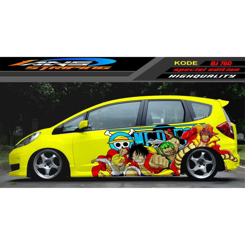 DECAL STICKER MOBIL HONDA BRIO AGYA JAZZ AVANZA YARIS / DECAL STICKER MOBIL JAZZ / STIKER MOBIL