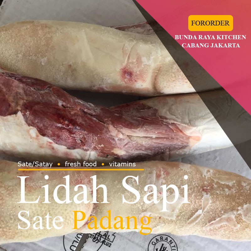 

Premium Beef /Lidah Sapi /UTUH/ @ 1 kg / Quality Resto Sate PADANG!!