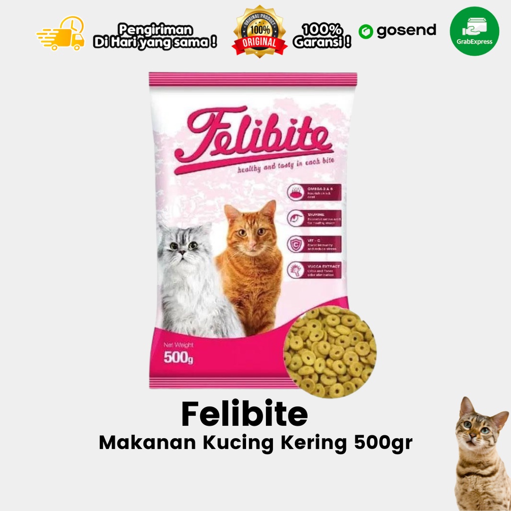 Makanan Kucing Kering Dry Food Felibite 500gr