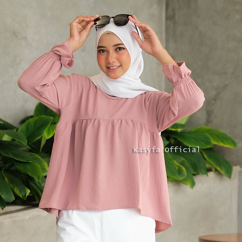 DINAR BLOUSE CRINCLE REMPEL WANITA