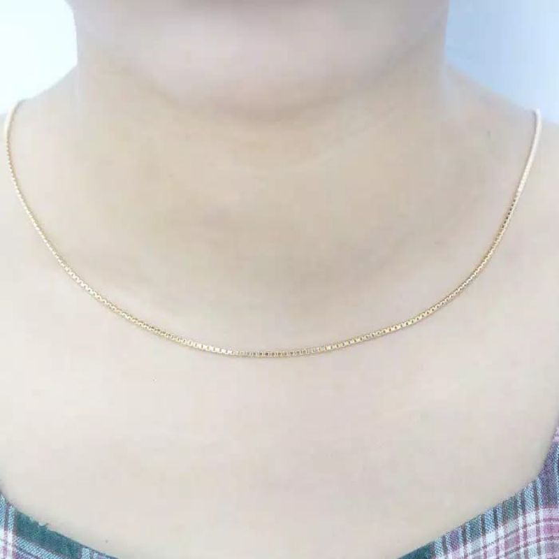 Xuping Rantai Kalung itali Silver 45 Cm Termurah K534L