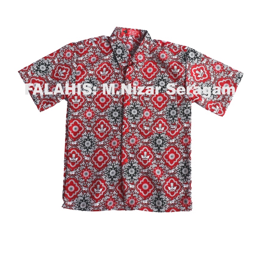 Seragam Batik SD Tunas Harapan Merah Pendek