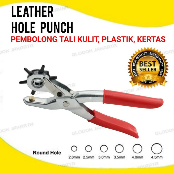 Alat Tang Pembolong Sabuk Kulit Kertas Plastik Leather Hole Punch