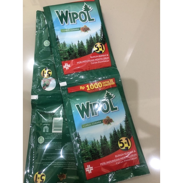 WIPOL Karbol Cemara 1000 1 renteng isi 6