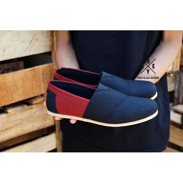 Sepatu Pria Casual Santai Slip On Original Joey Footwear - Posh Original Suede Sol Karet